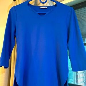 Ellie Kai royal blue blouse size 0